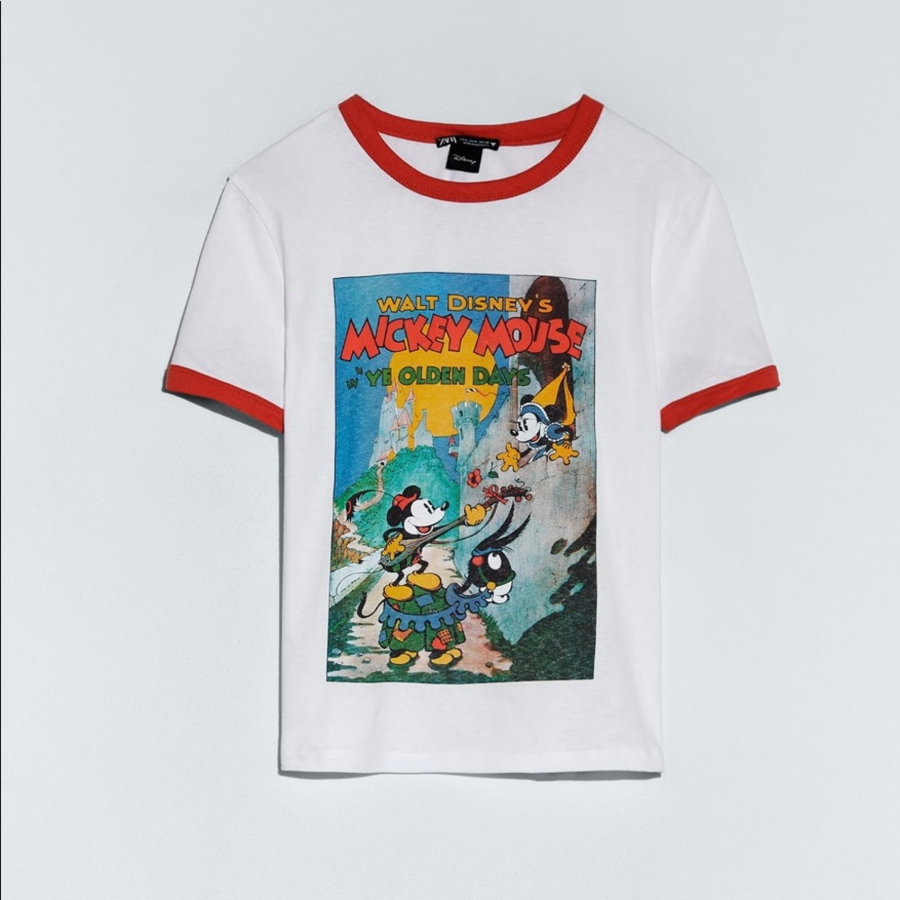 Zara Limited Edition Mickey Mouse Disney T-Shirt